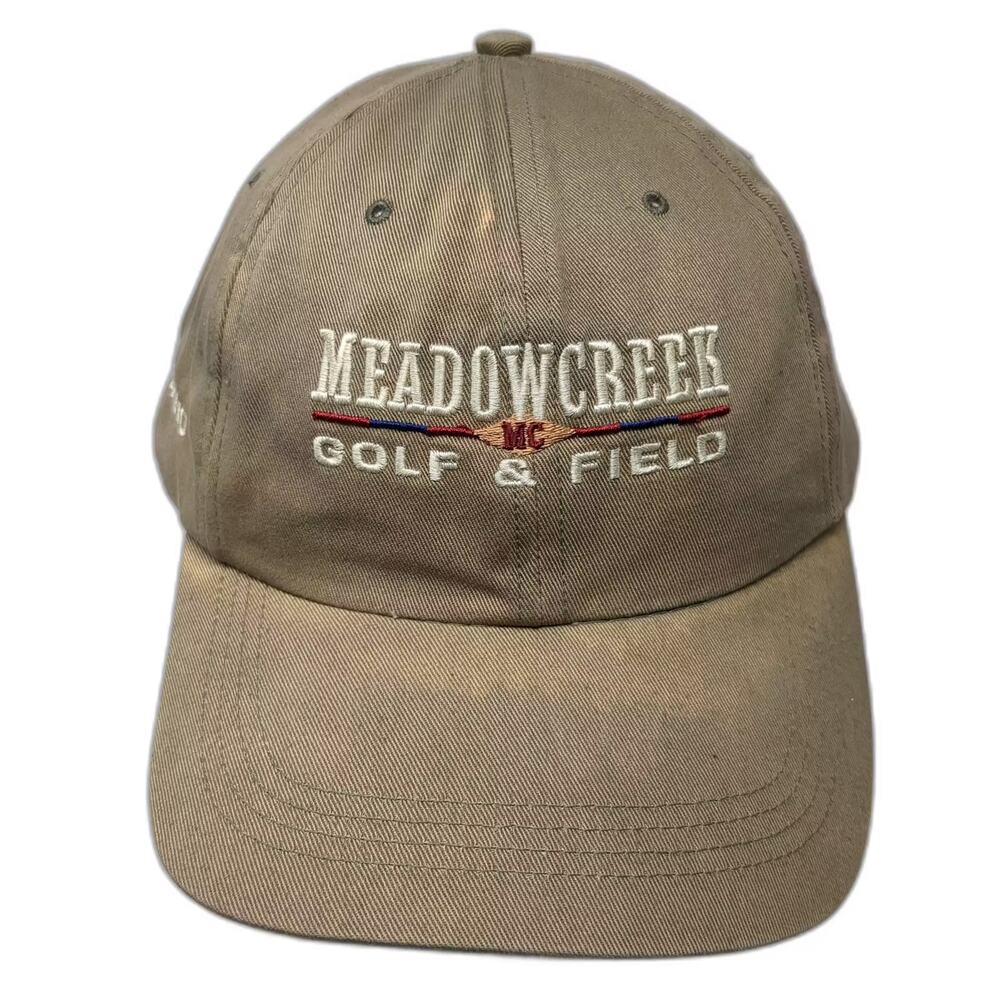 Ahead Baseball Cap Brown One Size Embroidered Meadowcreek Field Idaho Slideback